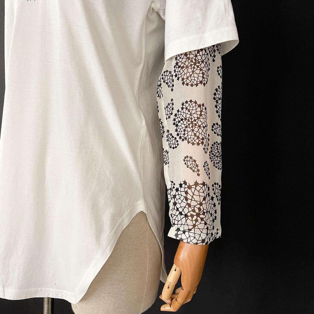 ANN DEMEULEMEESTER - ANN DEMEULEMEESTER Long Sleeve T-Shirt - AVVIIVVA.COM