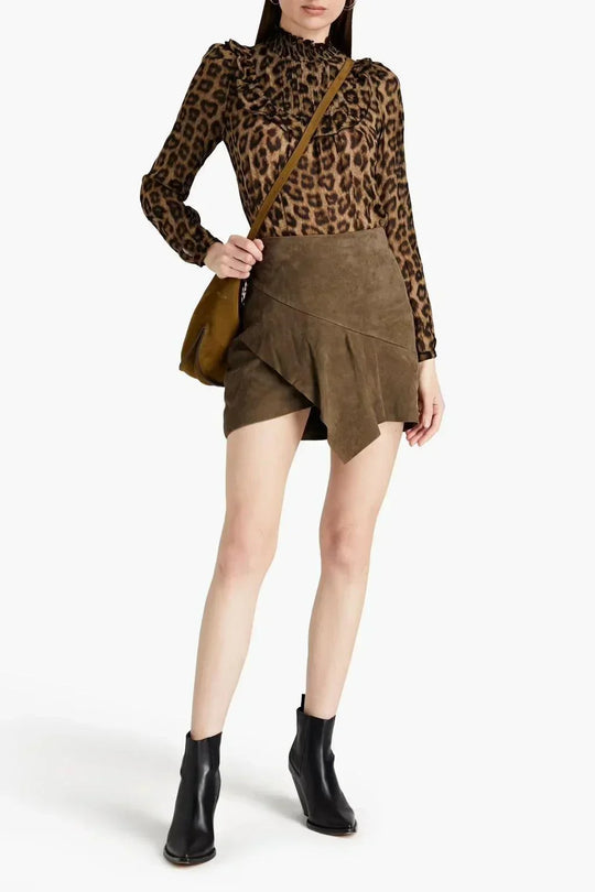 BA&SH - BA&SH New Leather Skirt - AVVIIVVA.COM