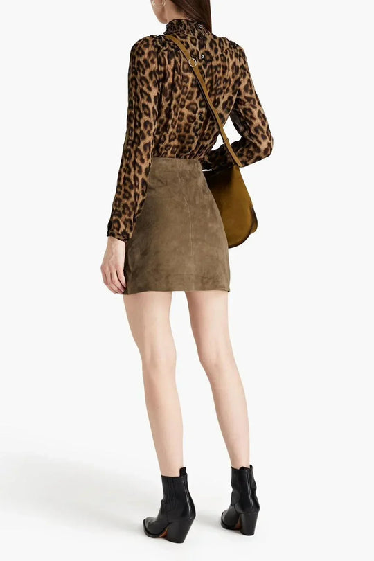 BA&SH - BA&SH New Leather Skirt - AVVIIVVA.COM