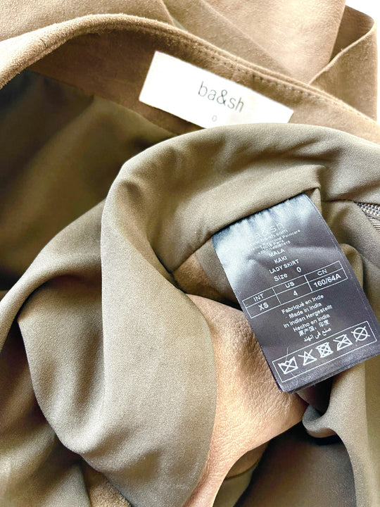 BA&SH - BA&SH New Leather Skirt - AVVIIVVA.COM