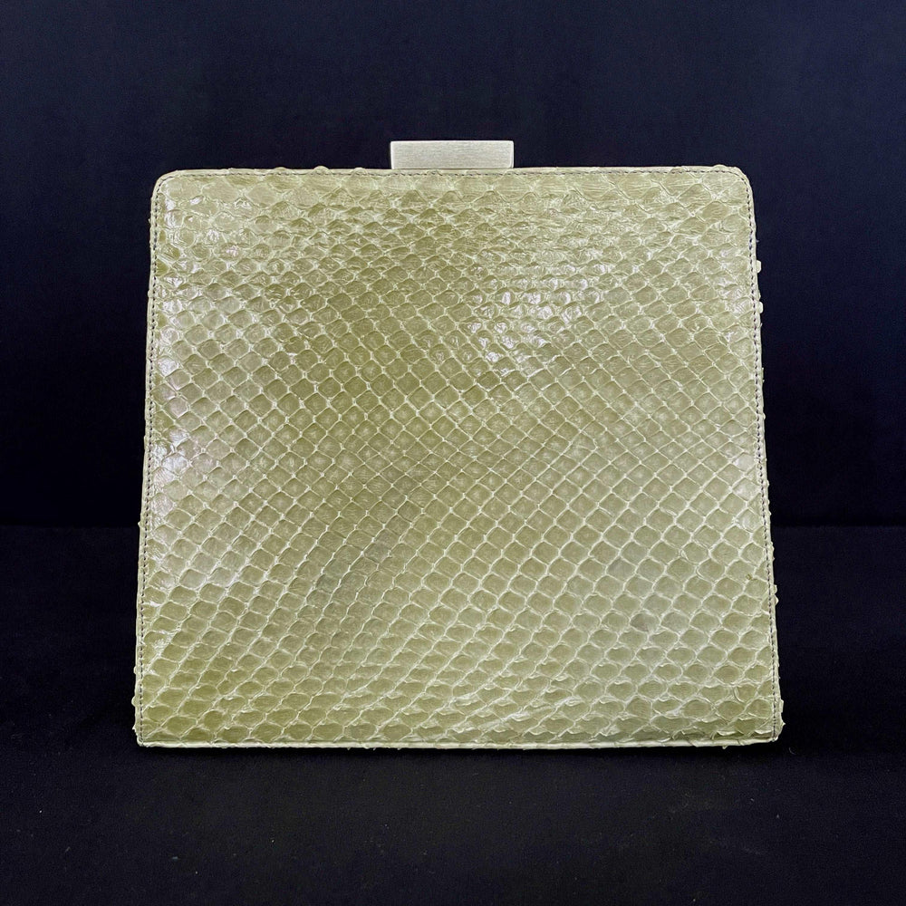 BALLY - BALLY Python Leather Clutch - AVVIIVVA.COM