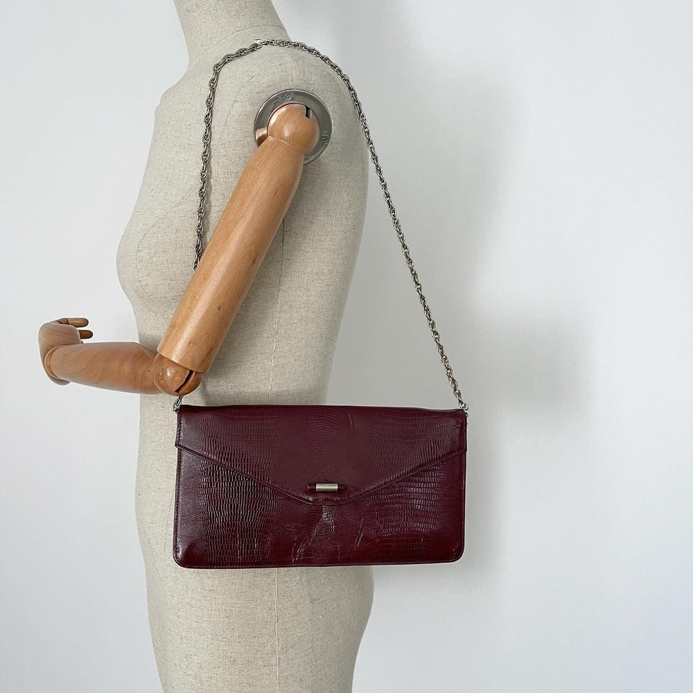 BALLY - BALLY Vintage Lizard Leather Bag/Clutch - AVVIIVVA.COM