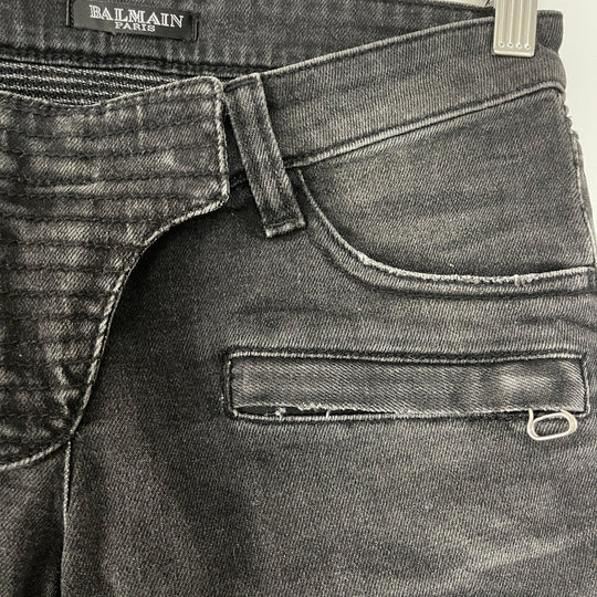 BALMAIN - BALMAIN Biker Jeans - AVVIIVVA.COM
