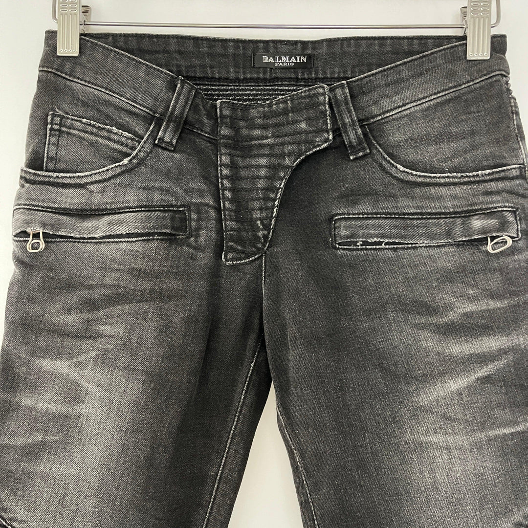 BALMAIN - BALMAIN Biker Jeans - AVVIIVVA.COM