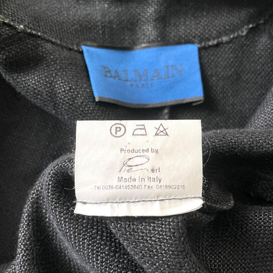 BALMAIN - BALMAIN Black Linen Women's Blazer - AVVIIVVA.COM