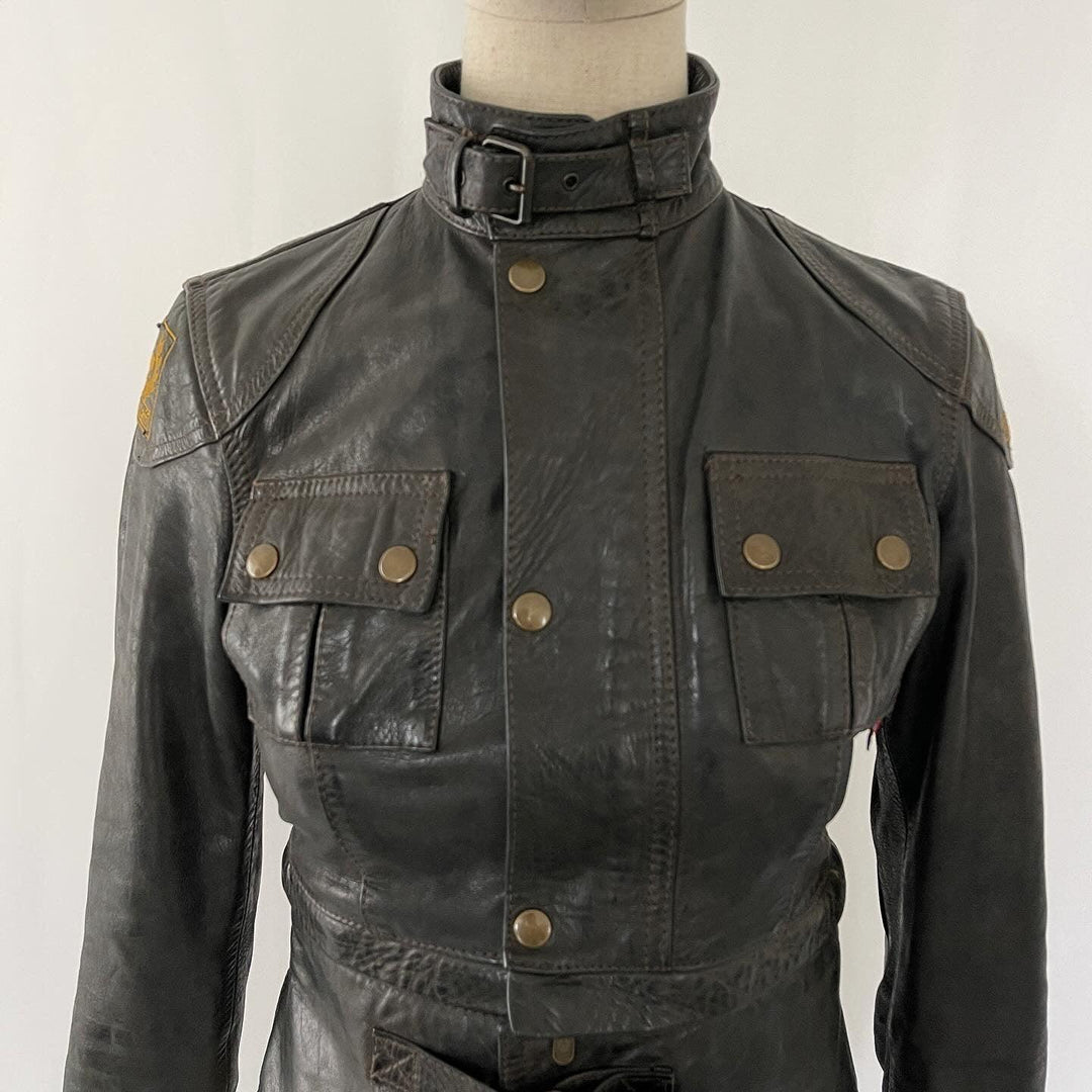 BELSTAFF - BELSTAFF Tourmaster Trophy Leather Jacket - AVVIIVVA.COM