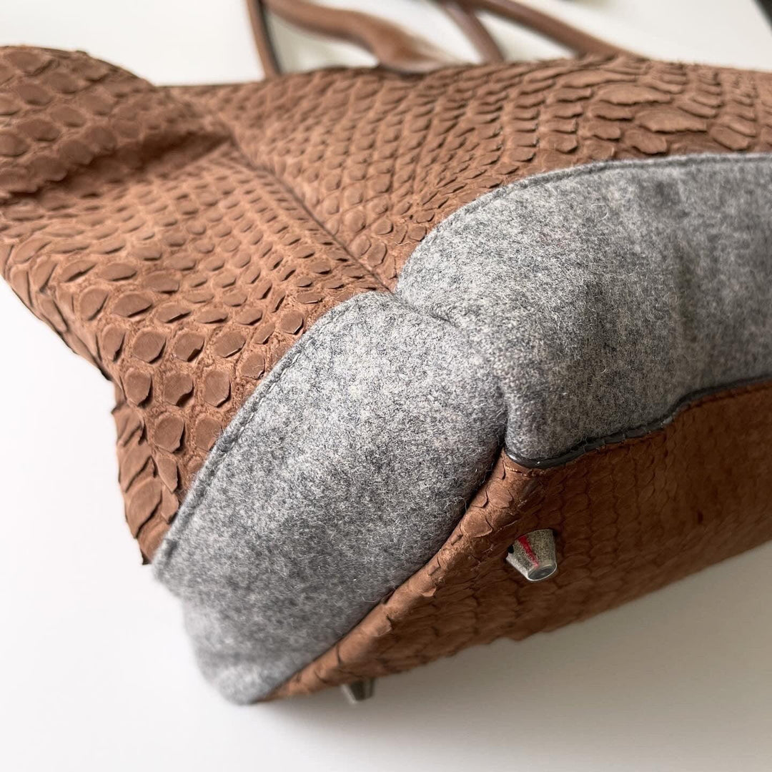 BRUNELLO CUCINELLI - BRUNELLO CUCINELLI Python Leather Bag - AVVIIVVA.COM