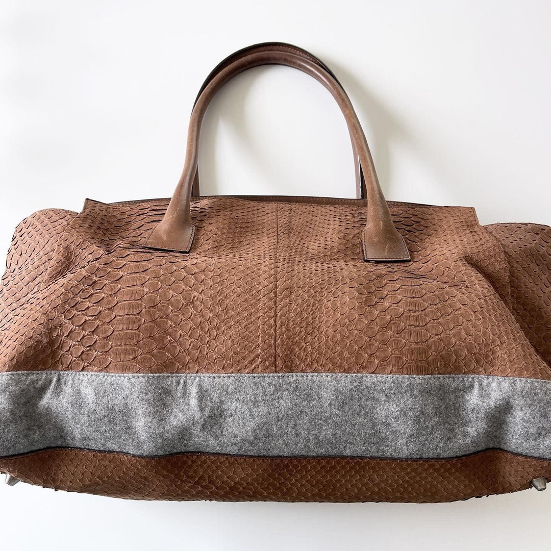 BRUNELLO CUCINELLI - BRUNELLO CUCINELLI Python Leather Bag - AVVIIVVA.COM