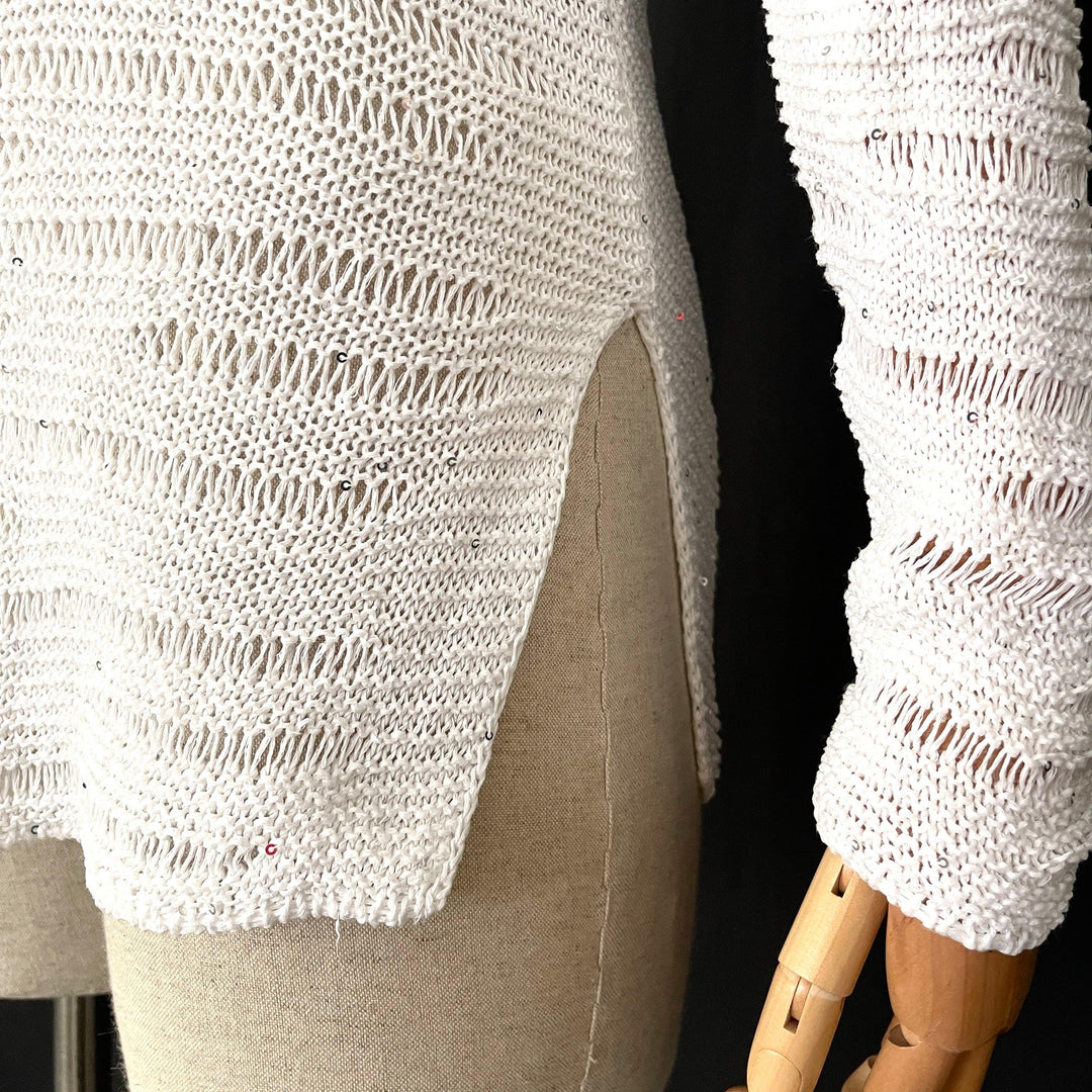 BRUNELLO CUCINELLI - BRUNELLO CUCINELLI Sequin Net Pullover - AVVIIVVA.COM