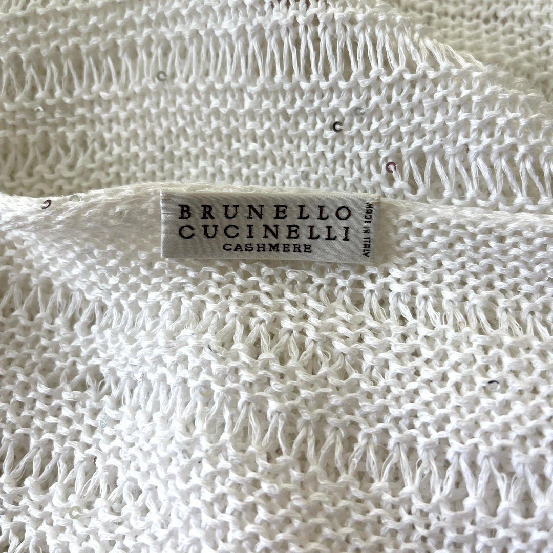 BRUNELLO CUCINELLI - BRUNELLO CUCINELLI Sequin Net Pullover - AVVIIVVA.COM