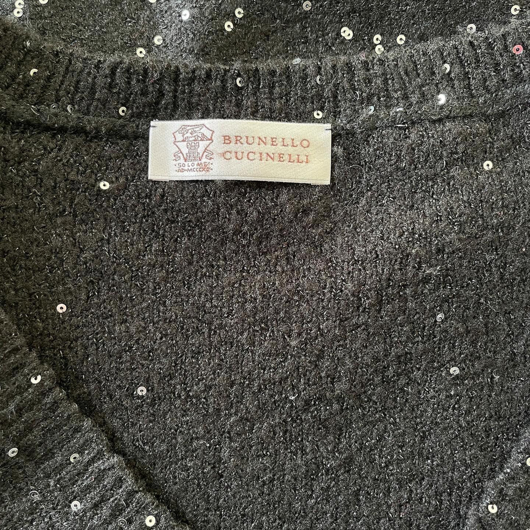 BRUNELLO CUCINELLI - BRUNELLO CUCINELLI Sequin Pullover - AVVIIVVA.COM