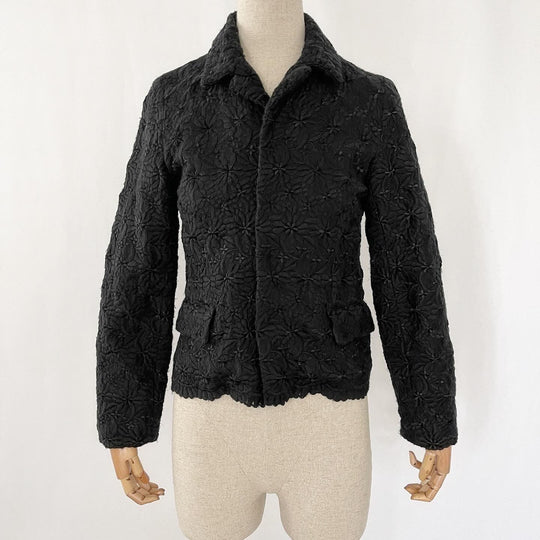 COMME DES GARCONS - COMME DES GARCONS Black Lace Jacket - AVVIIVVA.COM