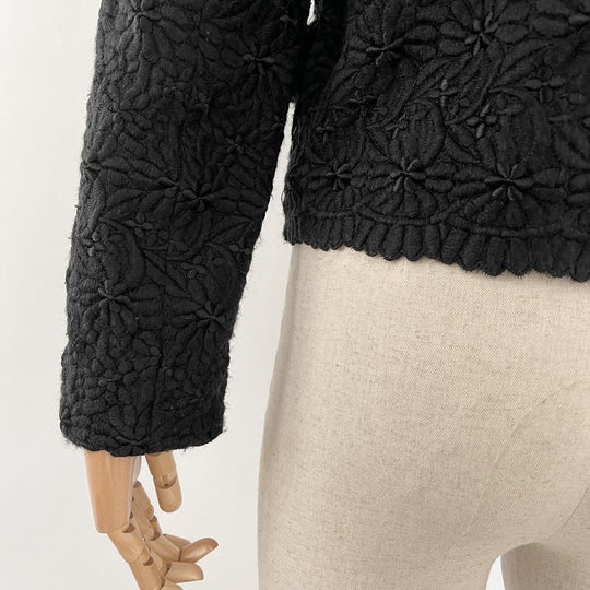 COMME DES GARCONS - COMME DES GARCONS Black Lace Jacket - AVVIIVVA.COM