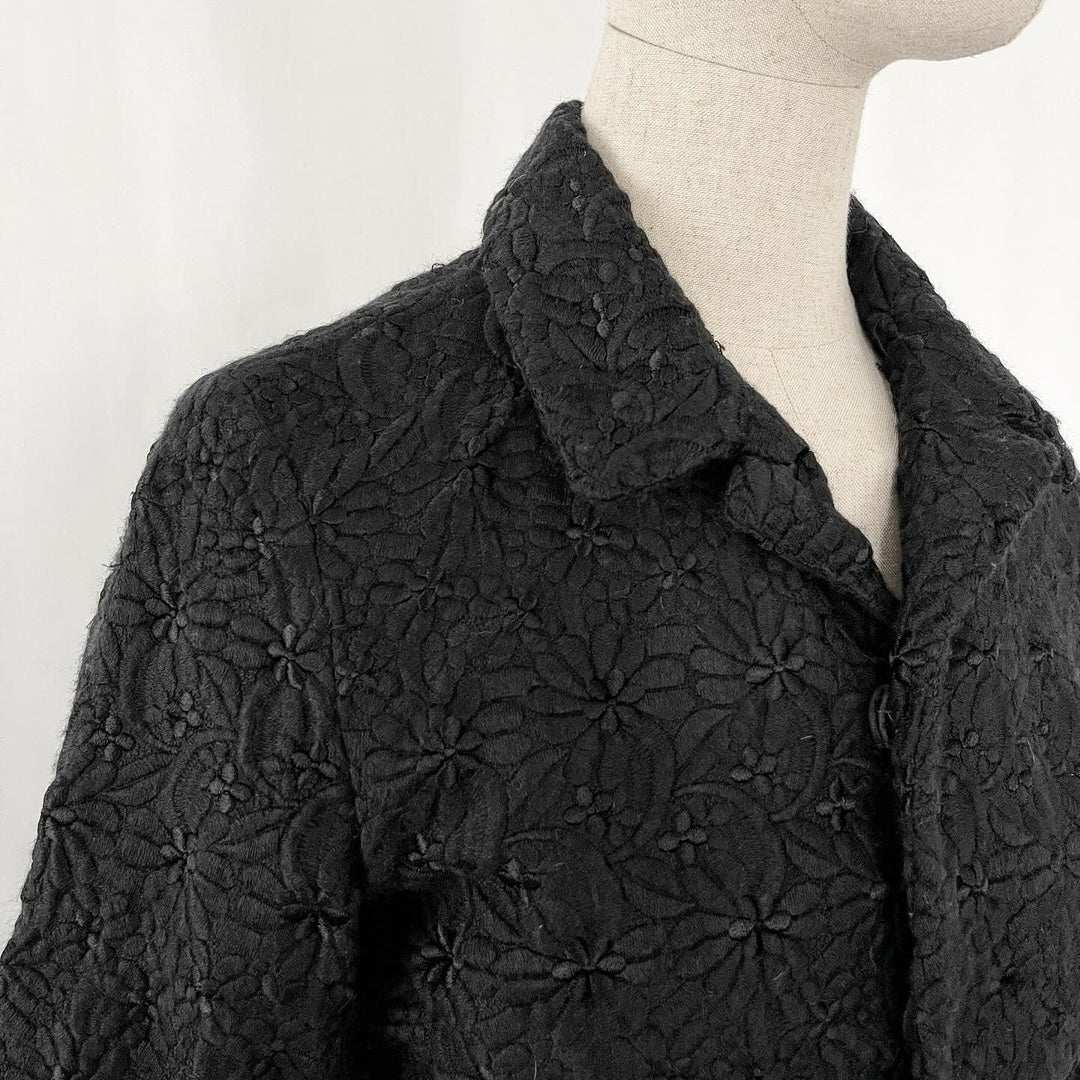 COMME DES GARCONS - COMME DES GARCONS Black Lace Jacket - AVVIIVVA.COM