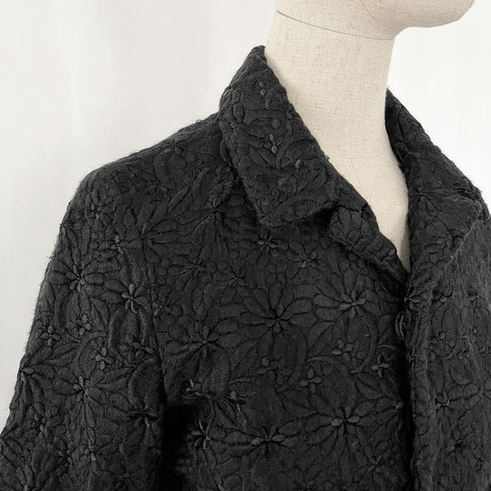 COMME DES GARCONS - COMME DES GARCONS Black Lace Jacket - AVVIIVVA.COM