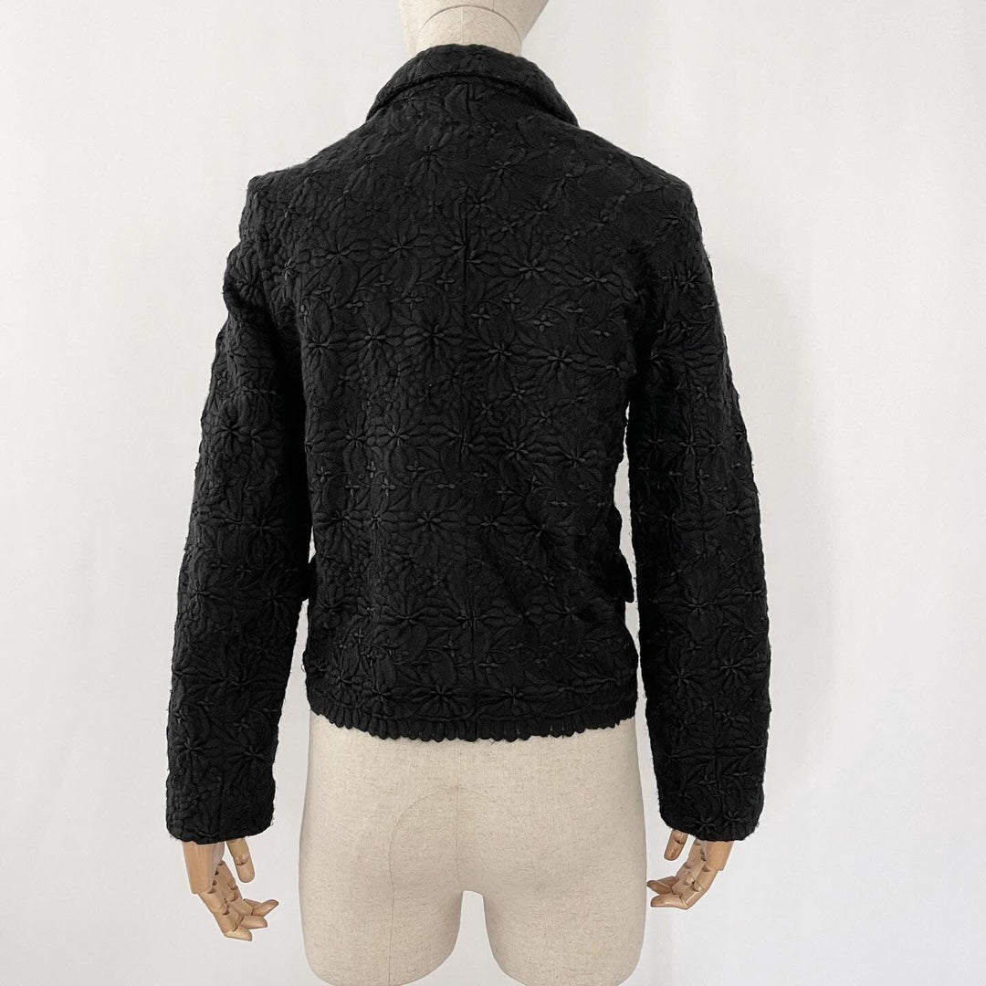 COMME DES GARCONS - COMME DES GARCONS Black Lace Jacket - AVVIIVVA.COM