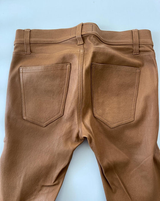 CURRENT ELLIOTT - CURRENT ELLIOTT Leather pants - AVVIIVVA.COM