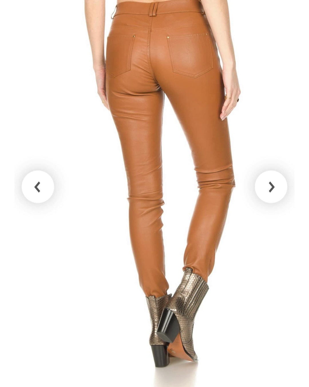 CURRENT ELLIOTT - CURRENT ELLIOTT Leather pants - AVVIIVVA.COM