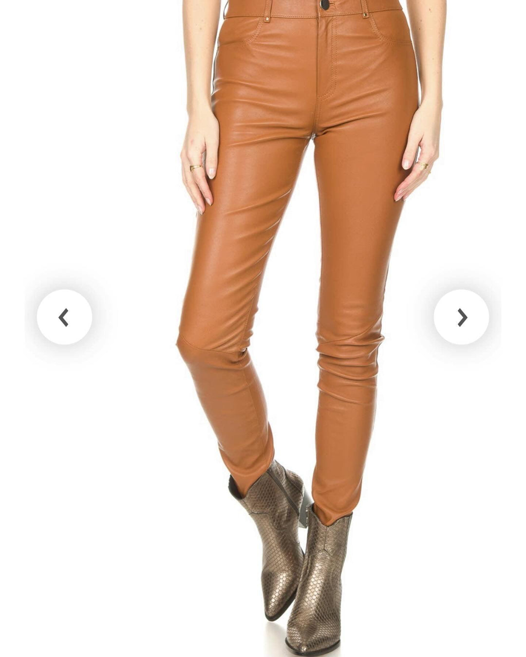 CURRENT ELLIOTT - CURRENT ELLIOTT Leather pants - AVVIIVVA.COM