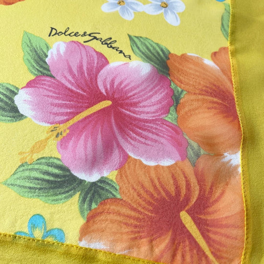 DOLCE & GABBANA - DOLCE & GABBANA Silk Scarf - AVVIIVVA.COM
