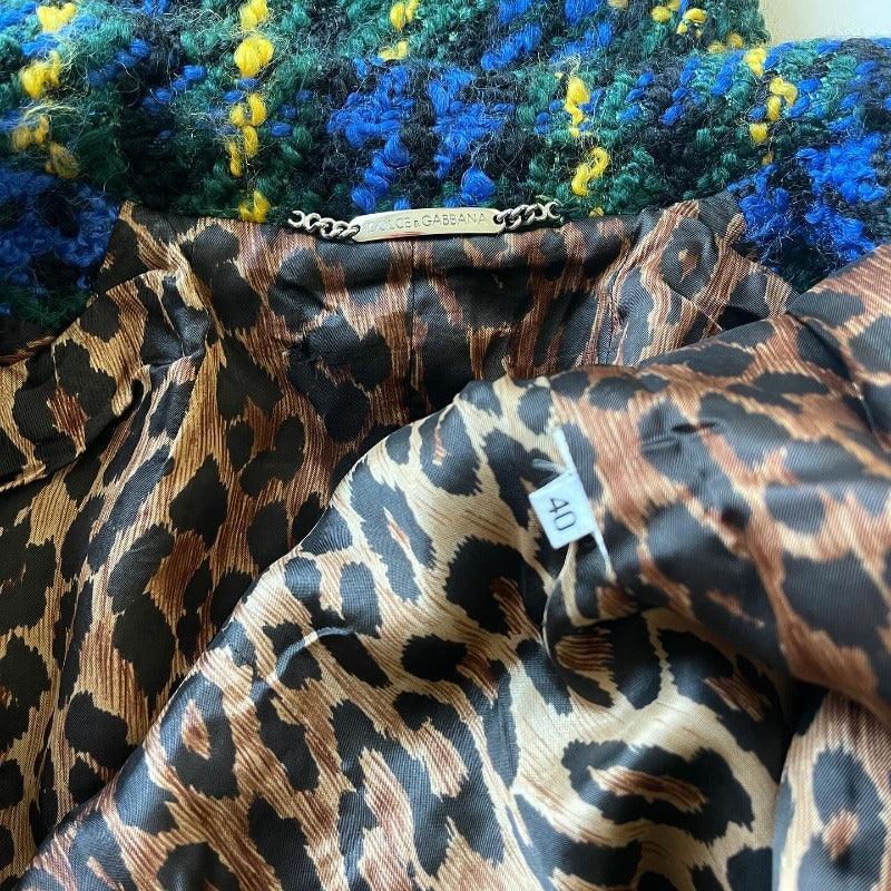 DOLCE & GABBANA - DOLCE & GABBANA Tweed Coat - AVVIIVVA.COM