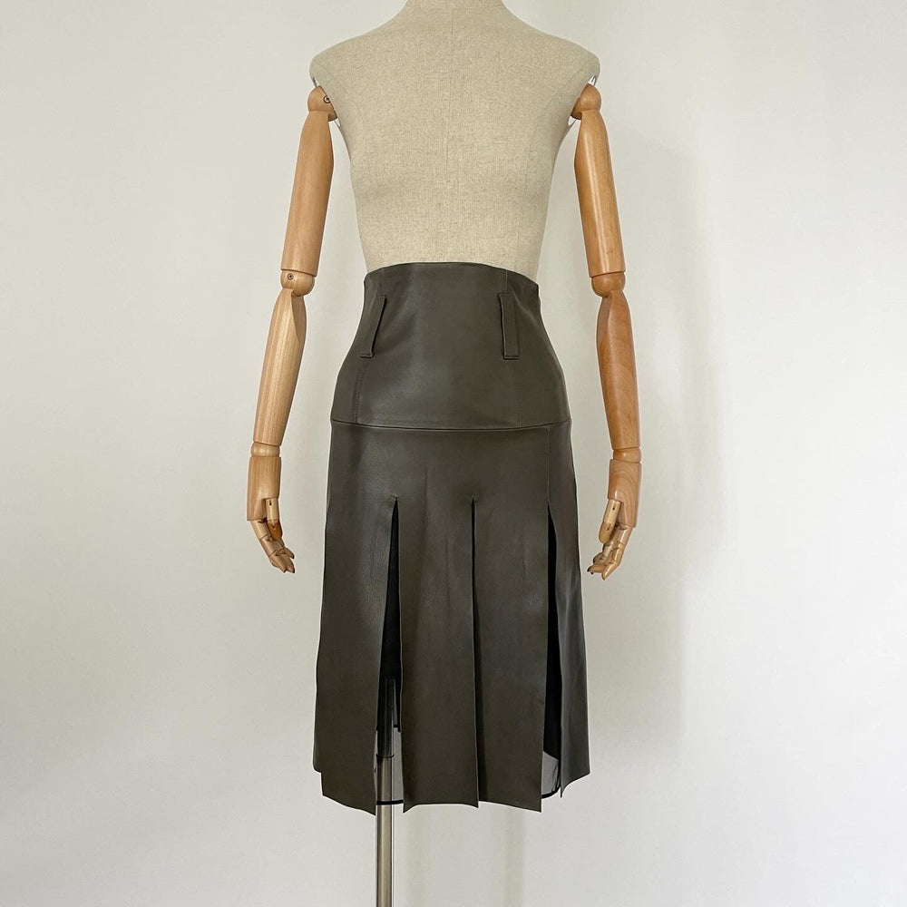 DOROTHEE SCHUMACHER - DOROTHEE SCHUMACHER Leather Skirt - AVVIIVVA.COM