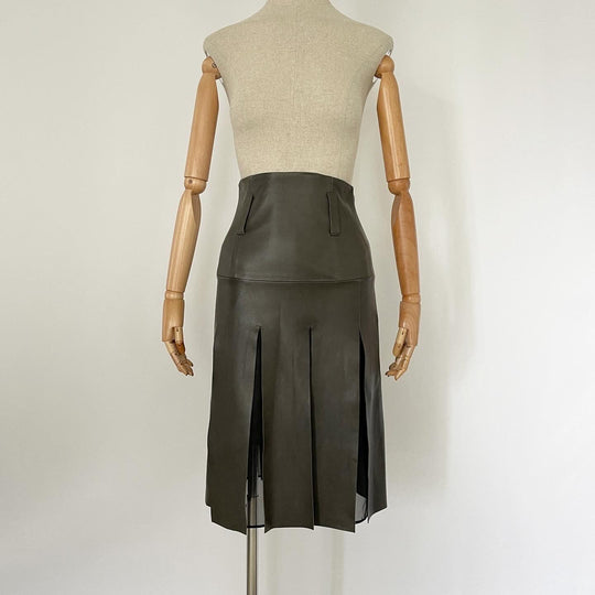 DOROTHEE SCHUMACHER - DOROTHEE SCHUMACHER Leather Skirt - AVVIIVVA.COM