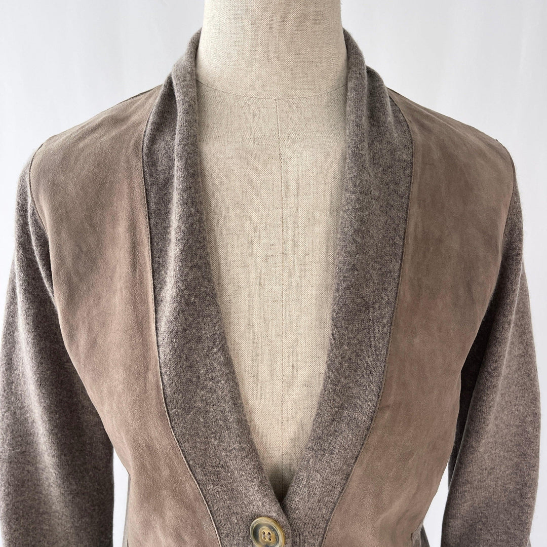FABIANA FILIPPI - FABIANA FILIPPI Wool/Leather Cardigan - AVVIIVVA.COM