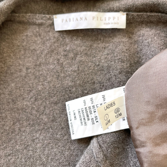 FABIANA FILIPPI - FABIANA FILIPPI Wool/Leather Cardigan - AVVIIVVA.COM