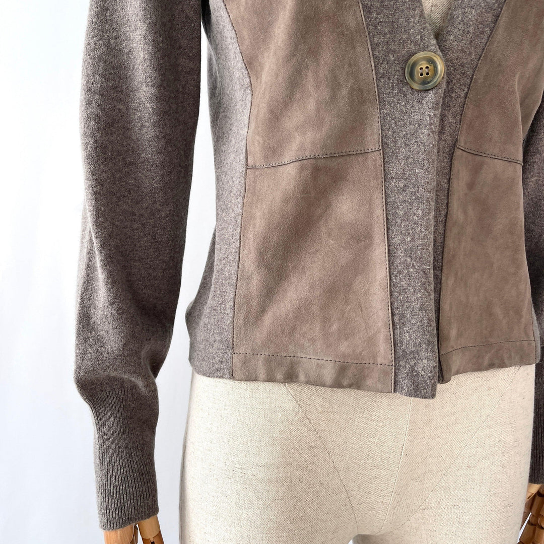 FABIANA FILIPPI - FABIANA FILIPPI Wool/Leather Cardigan - AVVIIVVA.COM