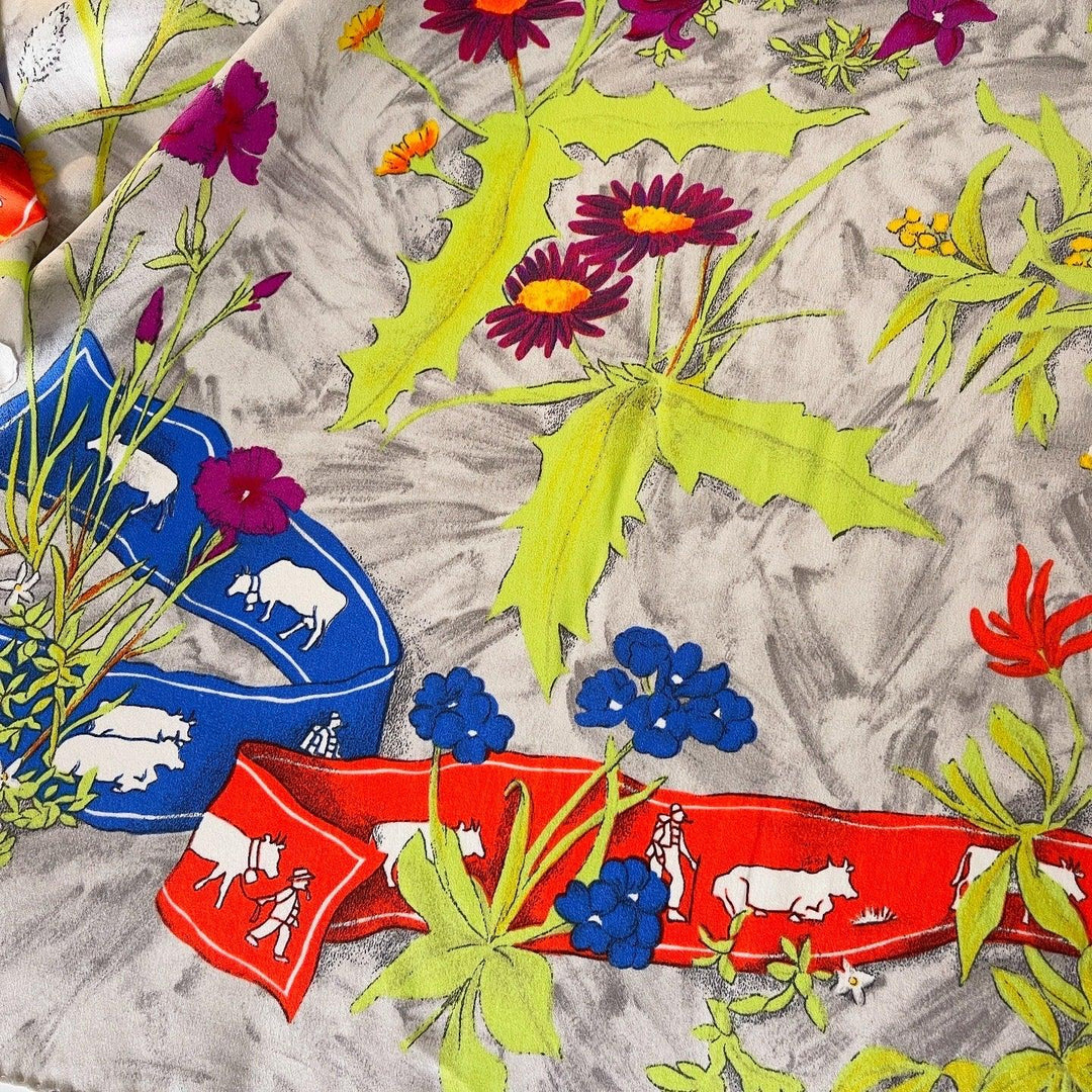 FABRIC FRONTLINE - FABRIC FRONTLINE New Big Silk Scarf - AVVIIVVA.COM