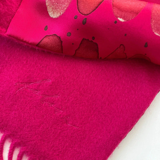 FABRIC FRONTLINE - FABRIC FRONTLINE Silk and Cashmere Scarf - AVVIIVVA.COM