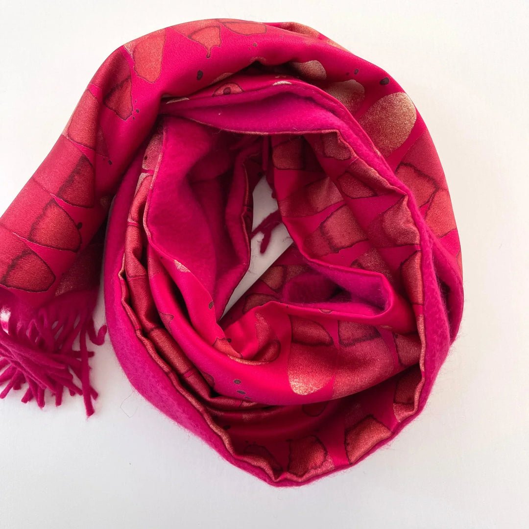 FABRIC FRONTLINE - FABRIC FRONTLINE Silk and Cashmere Scarf - AVVIIVVA.COM