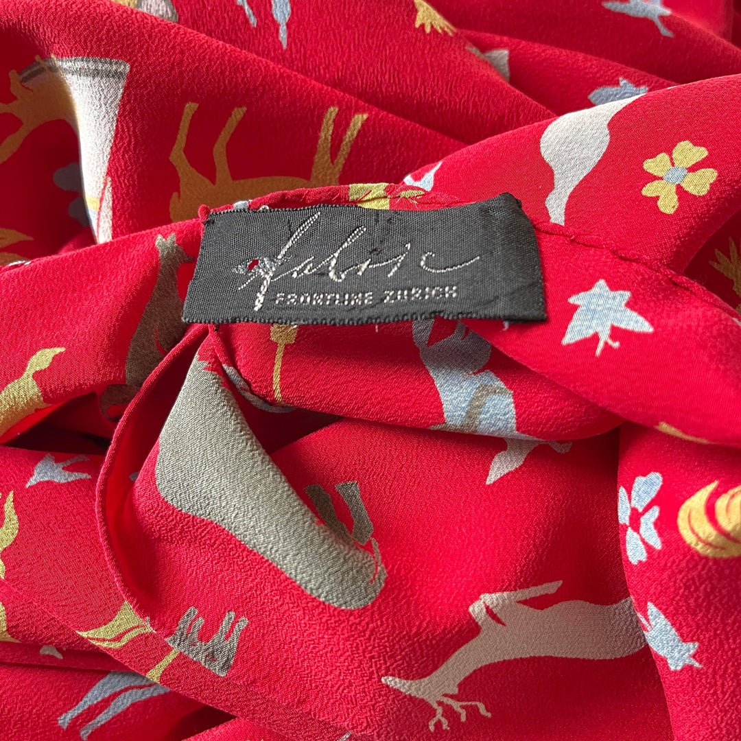 FABRIC FRONTLINE - FABRIC FRONTLINE Silk Scarf - AVVIIVVA.COM