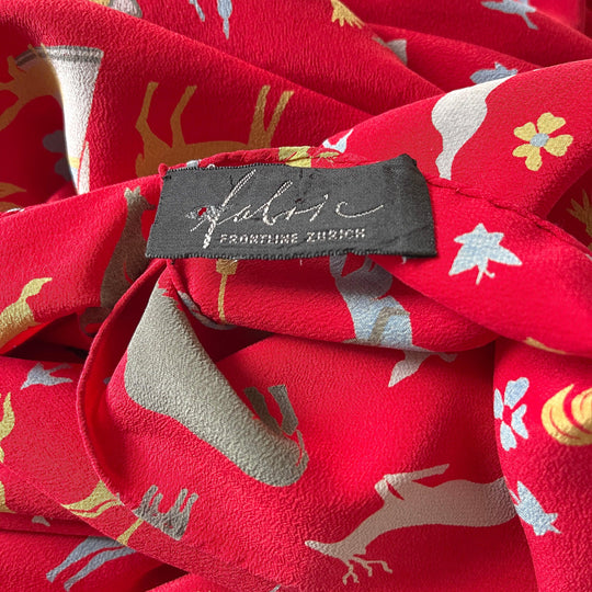 FABRIC FRONTLINE - FABRIC FRONTLINE Silk Scarf - AVVIIVVA.COM