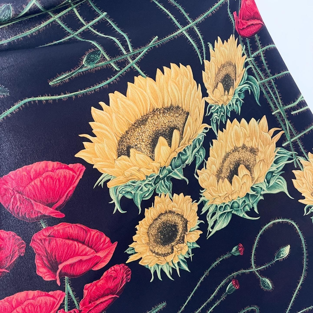 FABRIC FRONTLINE - FABRIC FRONTLINE Silk Scarf - AVVIIVVA.COM