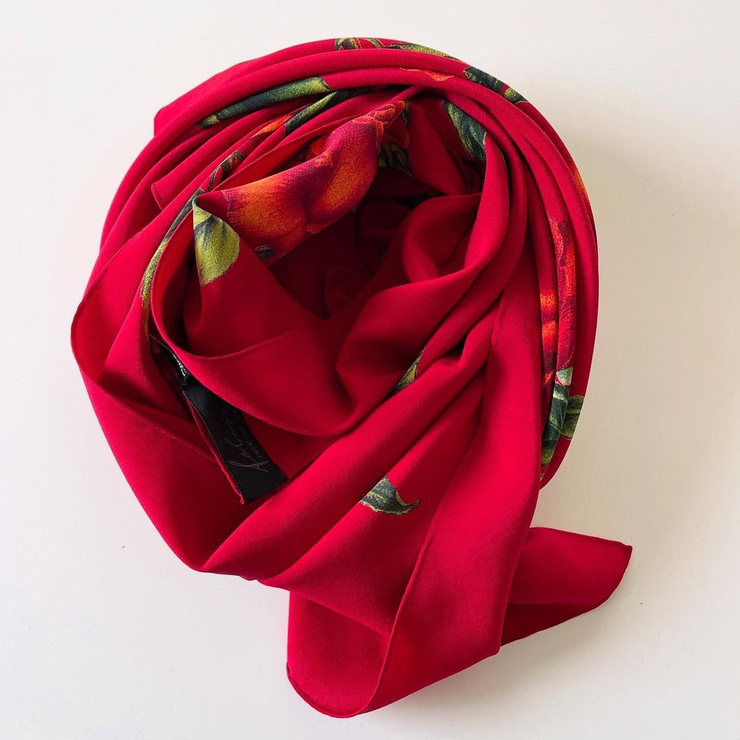 FABRIC FRONTLINE - FABRIC FRONTLINE Silk Scarf - AVVIIVVA.COM