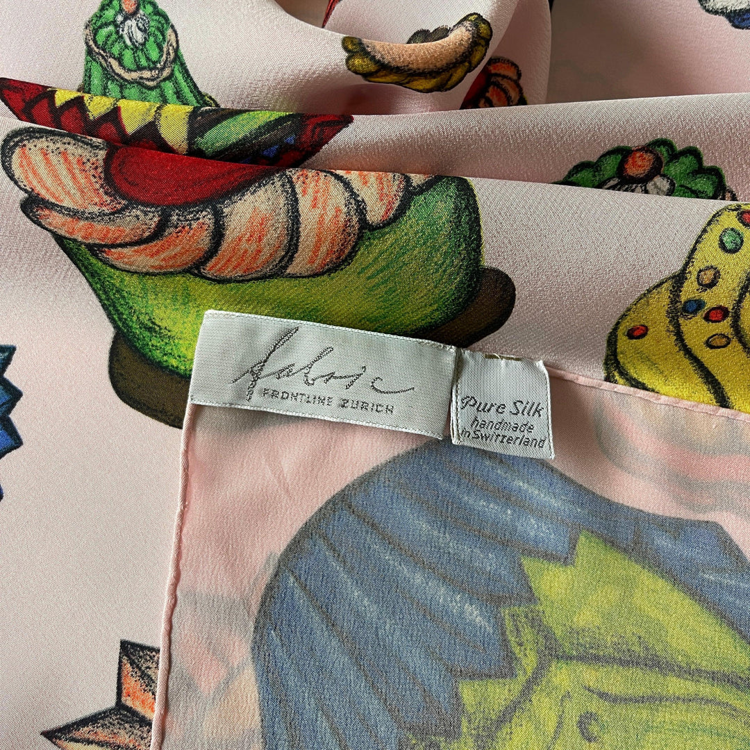 FABRIC FRONTLINE - FABRIC FRONTLINE Silk Scarf - AVVIIVVA.COM