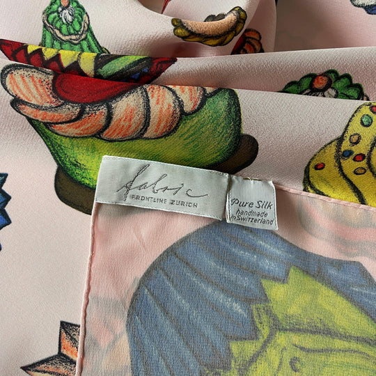 FABRIC FRONTLINE - FABRIC FRONTLINE Silk Scarf - AVVIIVVA.COM