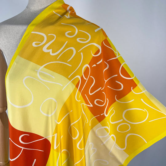 FABRIC FRONTLINE - FABRIC FRONTLINE Silk Scarf - AVVIIVVA.COM