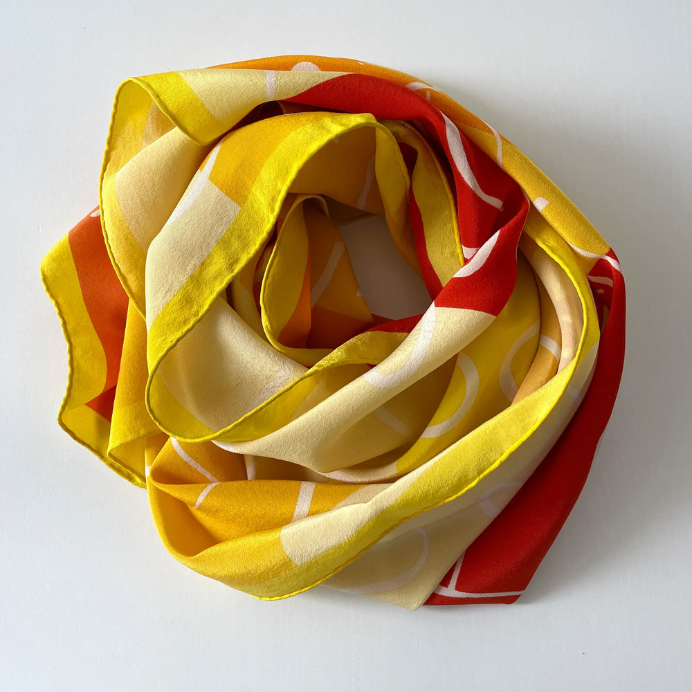 FABRIC FRONTLINE - FABRIC FRONTLINE Silk Scarf - AVVIIVVA.COM