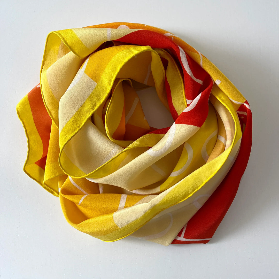 FABRIC FRONTLINE - FABRIC FRONTLINE Silk Scarf - AVVIIVVA.COM