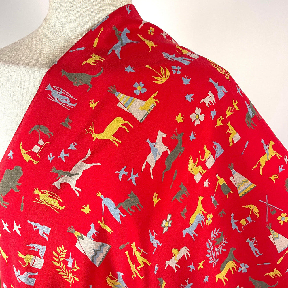 FABRIC FRONTLINE - FABRIC FRONTLINE Silk Scarf - AVVIIVVA.COM