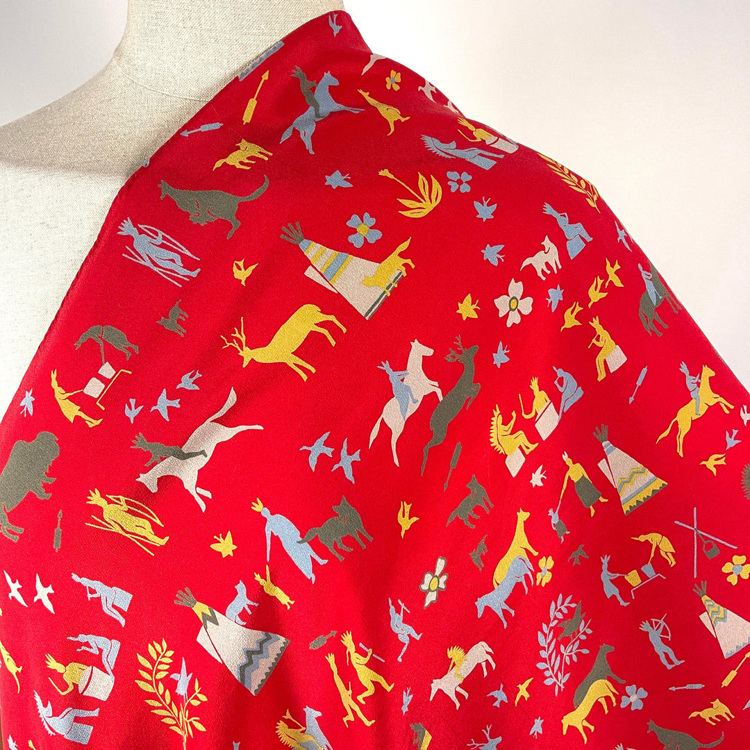 FABRIC FRONTLINE - FABRIC FRONTLINE Silk Scarf - AVVIIVVA.COM