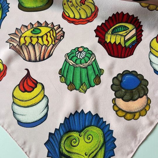 FABRIC FRONTLINE - FABRIC FRONTLINE Silk Scarf - AVVIIVVA.COM