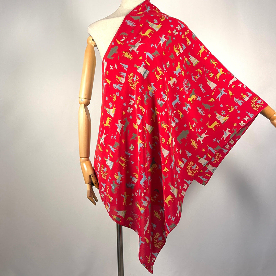 FABRIC FRONTLINE - FABRIC FRONTLINE Silk Scarf - AVVIIVVA.COM