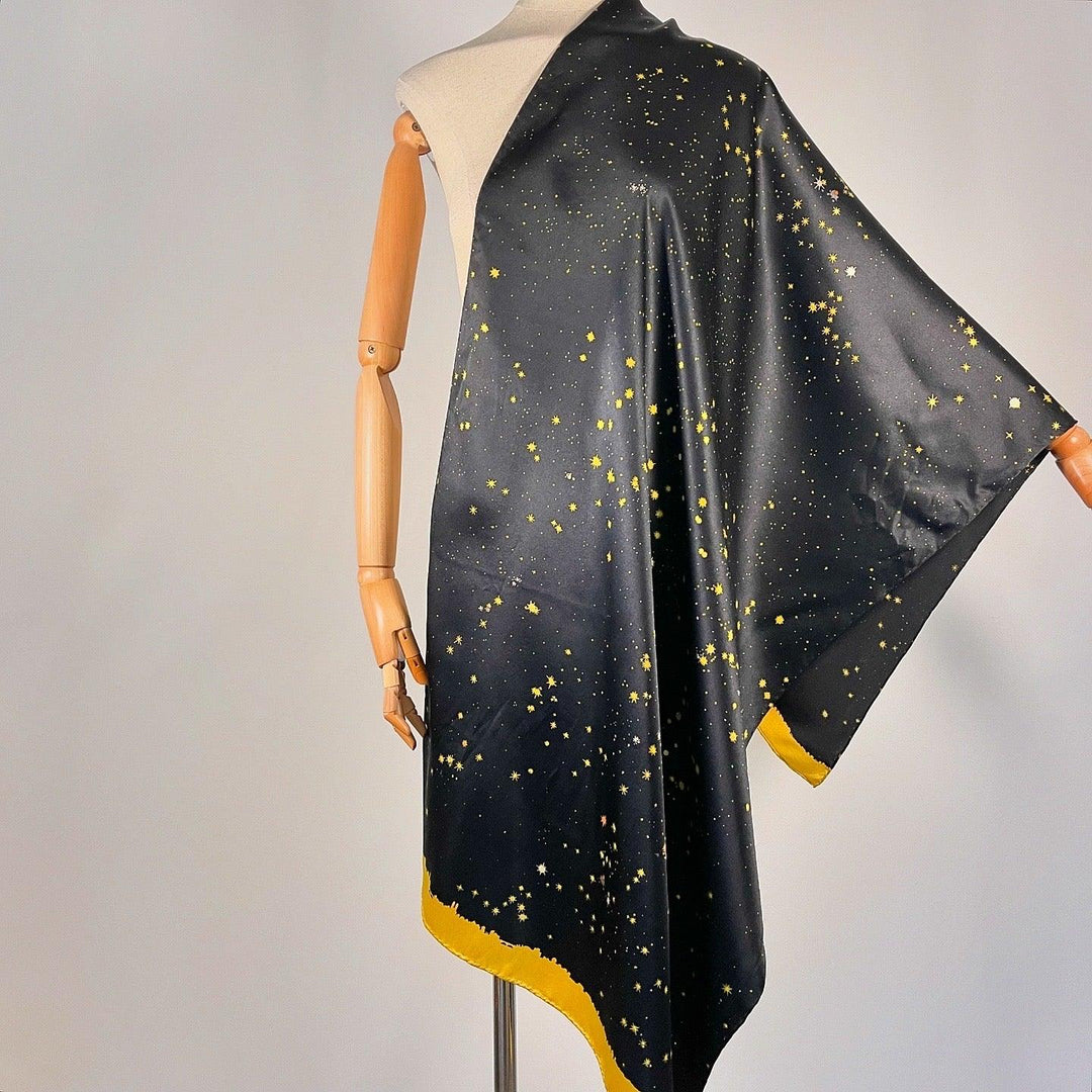 FABRIC FRONTLINE - FABRIC FRONTLINE Silk Scarf "Zurich by Night" - AVVIIVVA.COM