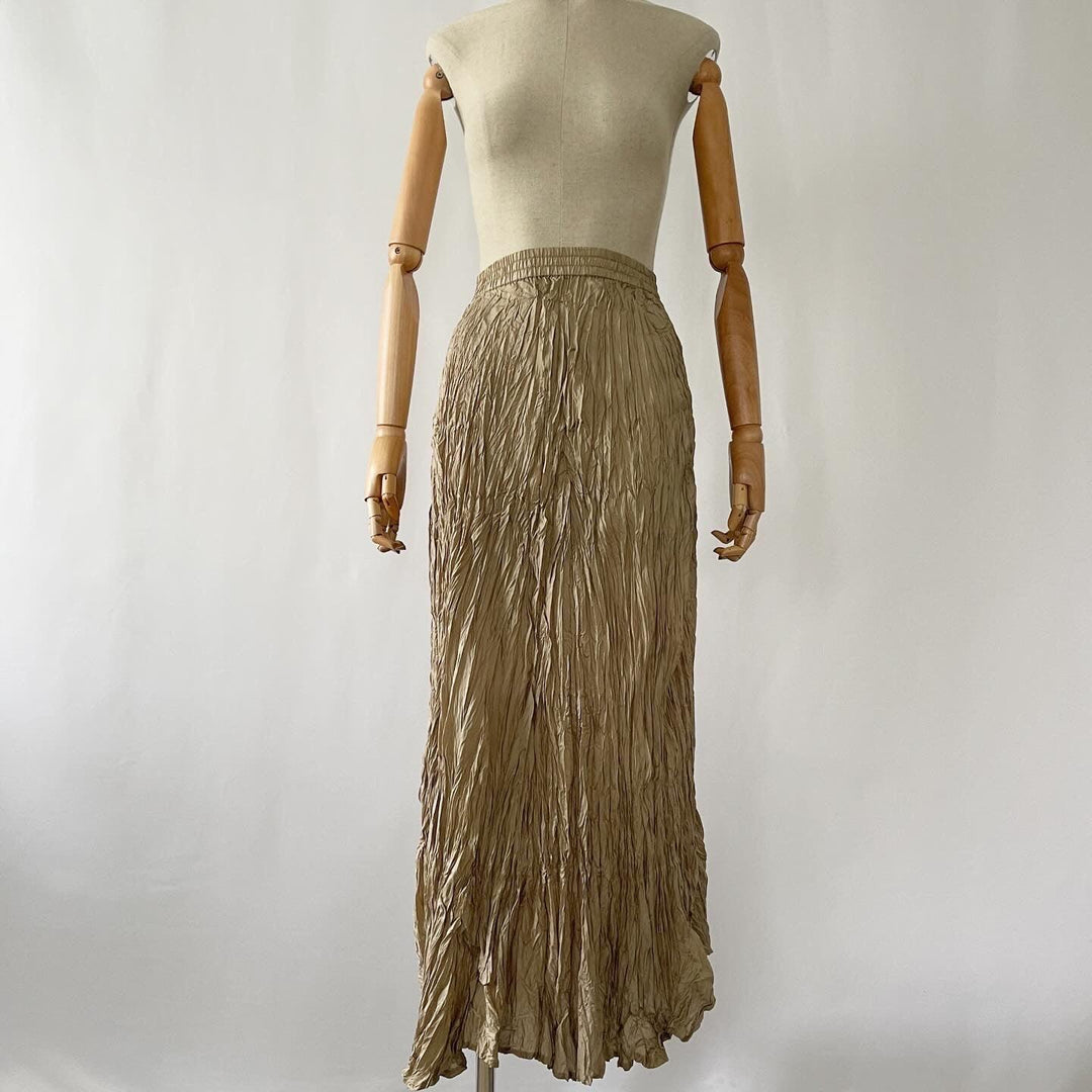 GOLDEN EAGLE - GOLDEN EAGLE Vintage Silk Skirt - AVVIIVVA.COM