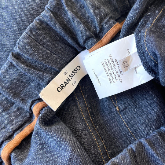 GRAN SASSO - GRAN SASSO Linen Pants - AVVIIVVA.COM