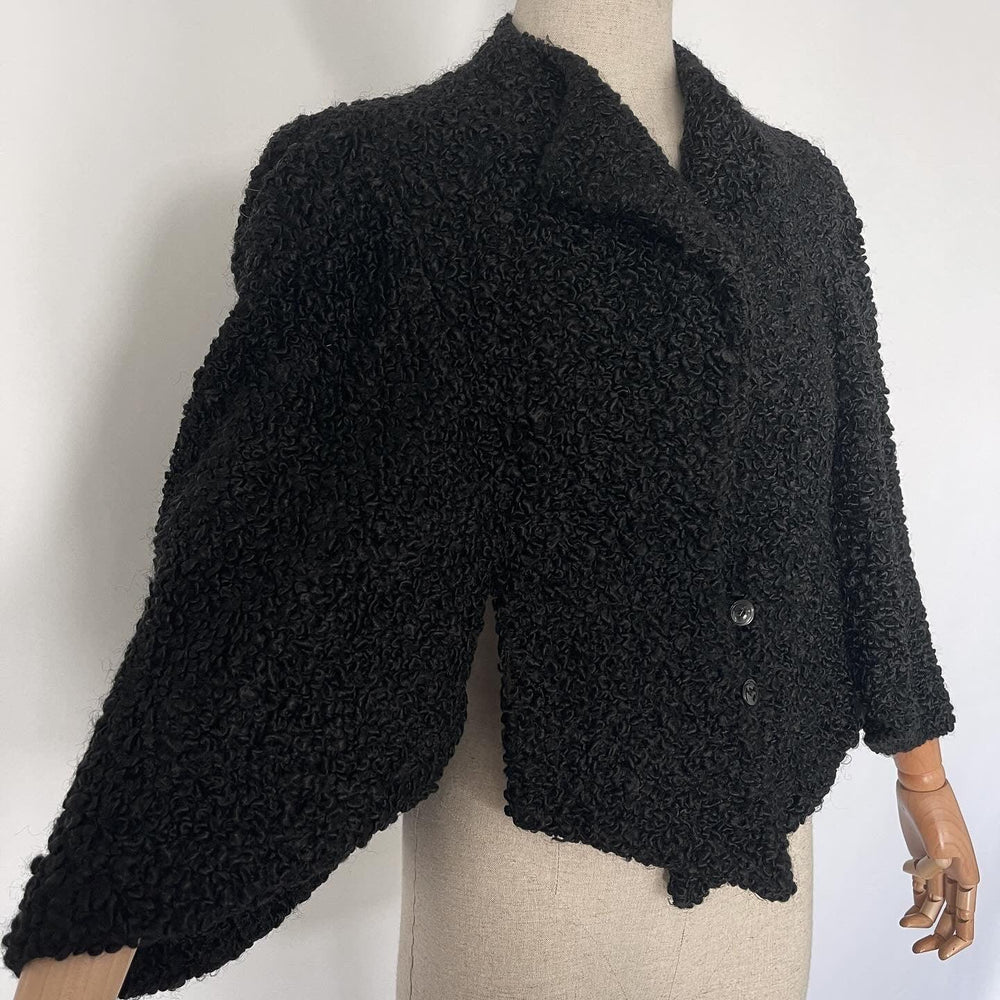 GRIEDER & Cie - GRIEDER & Cie Vintage Sheep Fur poncho - AVVIIVVA.COM